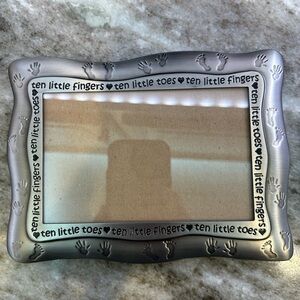 Baby Picture Frame by Malden International Designs Pewter 4x6 + Thomas Kinkade